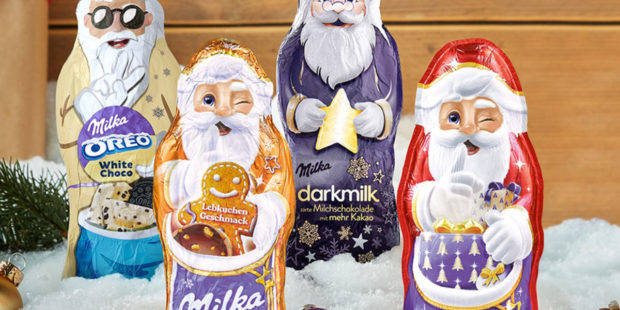 Milka oživuje svou vánoční sadu čokoládových Santů