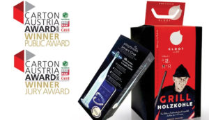 Obě ceny Carton Austria Awards 2021 získala společnost Cardbox Packaging