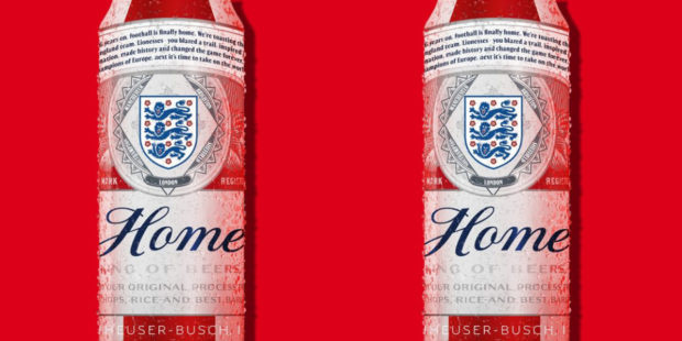 Budweiser slaví vítězství Anglie na ženském Euru 2022 limitovanou edicí plechovky