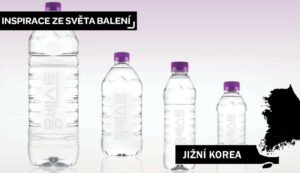 Inspirace z Jižní Korey: Čistý design bez etikety minerálních vod Montbest